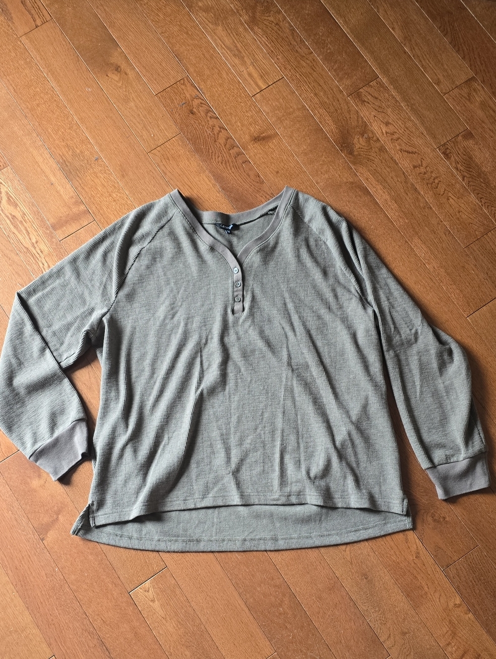 Casual Henley Long Sleeve Top